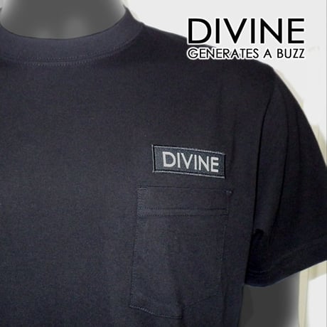Ｔシャツ   DIVINE 刺繍★BLACK★ LTs003