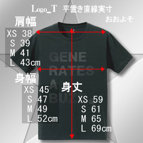 Ｔシャツ★ジェネバズ■BLACK■LT010