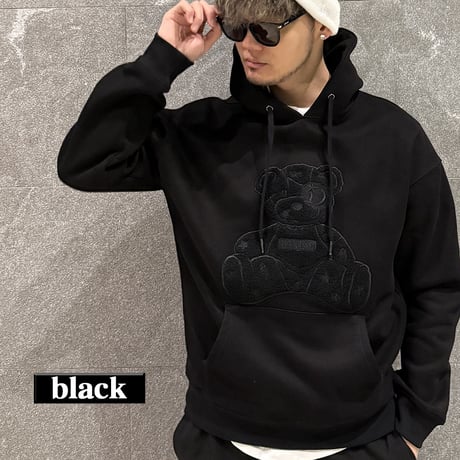 パーカーStar★D【ベア】BLACK
