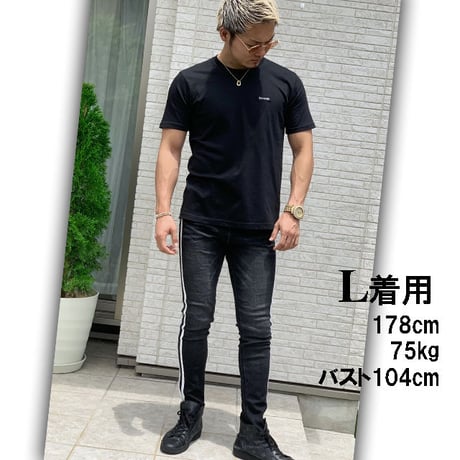 Ｔシャツ   Star★D 刺繍★BLACK★ LTs002