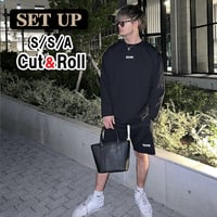 セットアップ【CUT＆ROLL】S/S/A【ブラック】DIVINE.fo