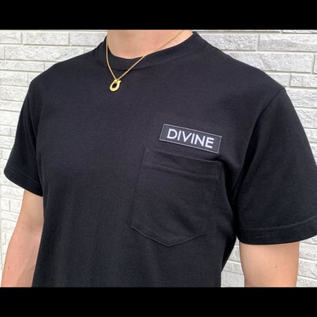 Ｔシャツ   DIVINE 刺繍★BLACK★ LTs003