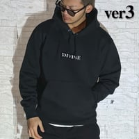 パーカーver3■BLACK■刺繍 Star★D_BOX【black/white】ＢＷ