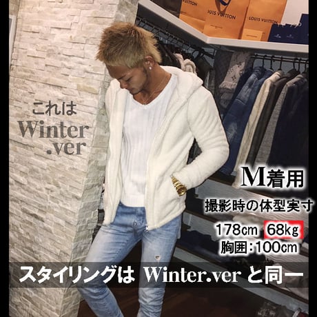 ボアパーカーStar☆Ｄ【ライトver】□アイボリー□DIVINE.fo