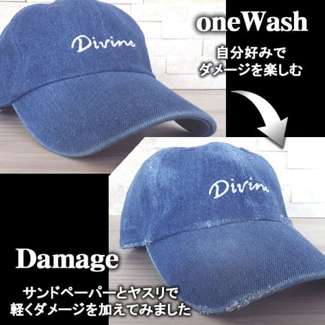 ＣＡＰ【 divine 】デニム Ｗａｓｈ★DIVINE.fo