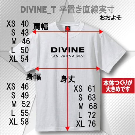 Tシャツ  DIVINE  ☆White☆ LT111