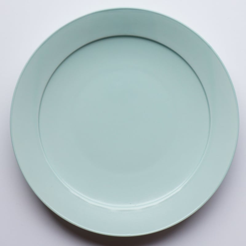 江波皿 大皿 波佐見焼 窯変 リム 大皿 21cm 藍花【大皿 プレート お皿 食器 和食器
