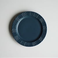 YABANE　15㎝リムプレート　ネイビー