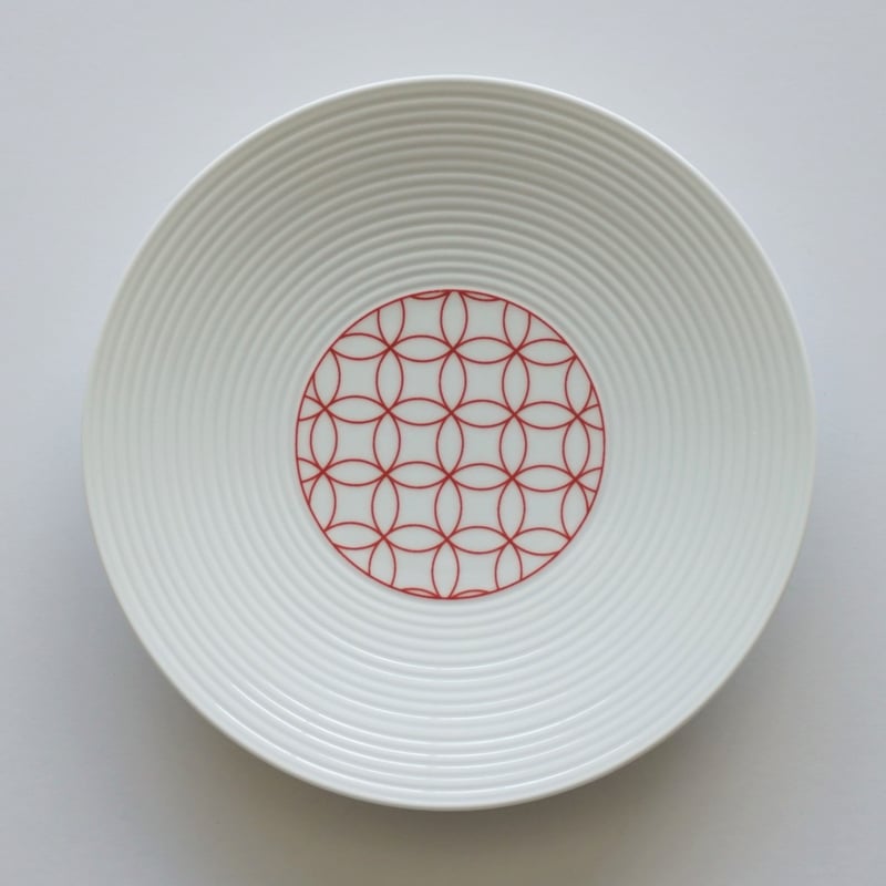 和モダン 15㎝皿 七宝 赤 | 波佐見焼の窯元 永峰窯 公式オンライン
