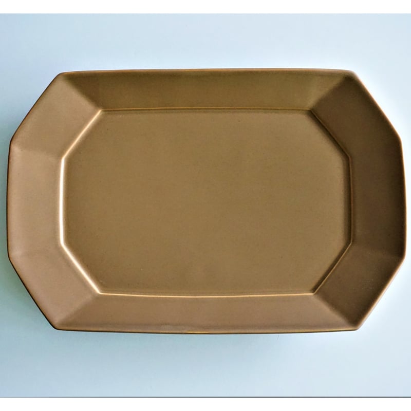 角プレート L モカブラウン | 波佐見焼の窯元 永峰窯 公式オンライン