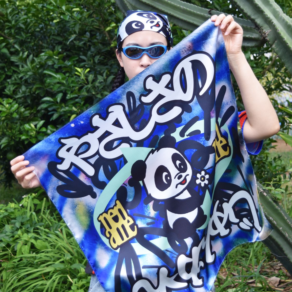 NERIAME×OKI KENICHI / Fake Silk Scarf | OKIOSK