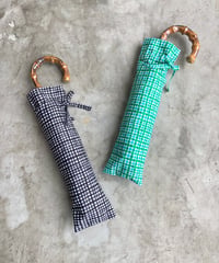 <women>Bon Bon Store(ボンボンストア) タッターソールチェック 晴雨兼用折りたたみ傘 BON-22007 ●送料無料●
