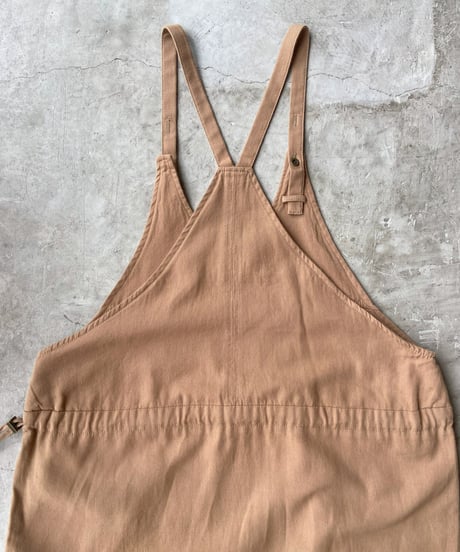 【SALE】<women> FIL DE FER(フィル デ フェール) 段染めルーズツイル エプロンワンピース（10-1-03-208-5-2-1-1) ●送料無料●