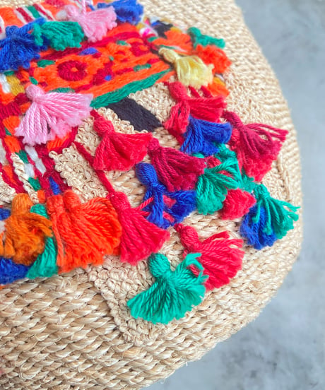 【SALE】<women>VIOLAd'ORO(ヴィオラドーロ) V-8342 刺繍アバカバッグ●送料無料●