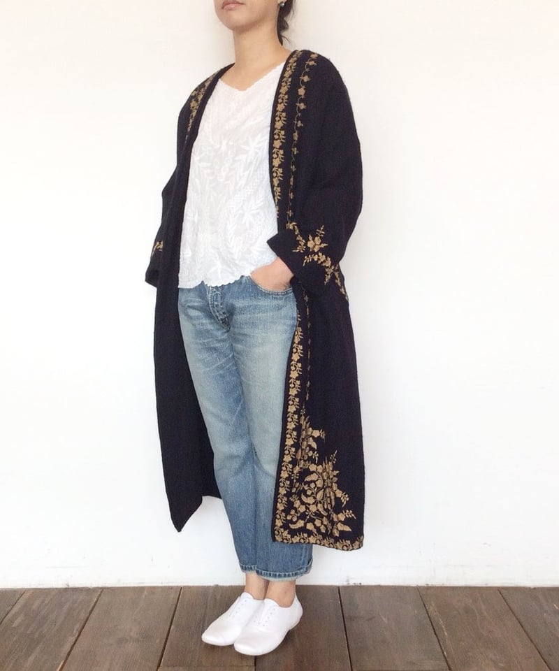 women> NOMBRE IMPAIR(ノンブルアンペール)総刺繍コットンV