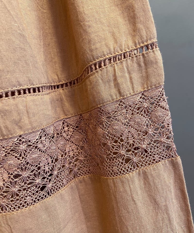 women> MICA&DEAL(マイカ＆ディール)ラウンドレースブラウス長袖