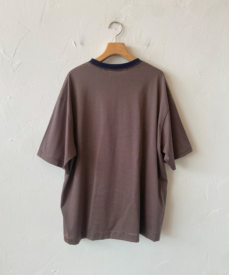 【SALE】<men> MANUAL ALPHABET(マニュアルアルファベット) mini border wide tee（MA-C-242）●送料 全国一律185円●
