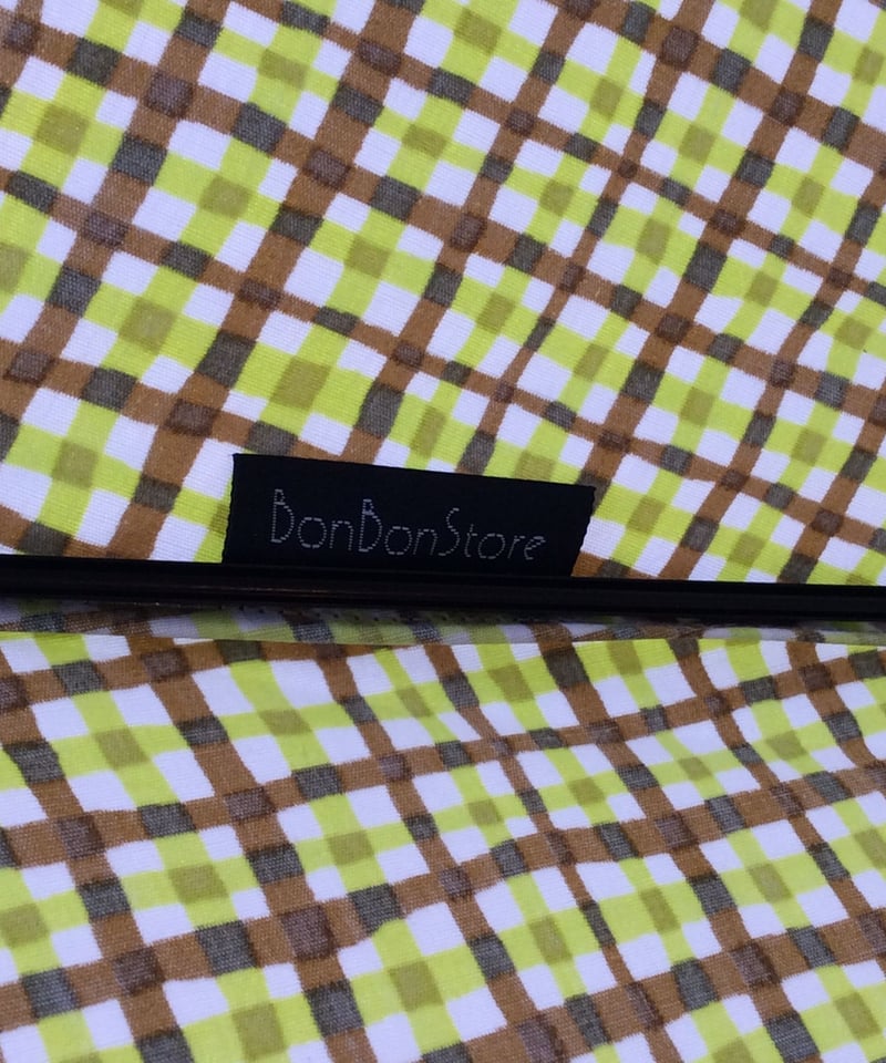【新品未使用】Bon Bon Store 傘 ドローイングチェック Bon Bon Store｜日傘 晴雨兼用 防水＆UV撥水加工 ドローイング