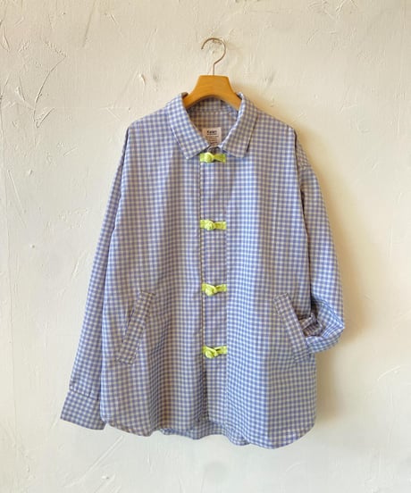 <men>kelen (ケレン) CHINA BUTTON CHECK SHIRTS "BRETON”  KLM26HSH1146 ●送料無料●