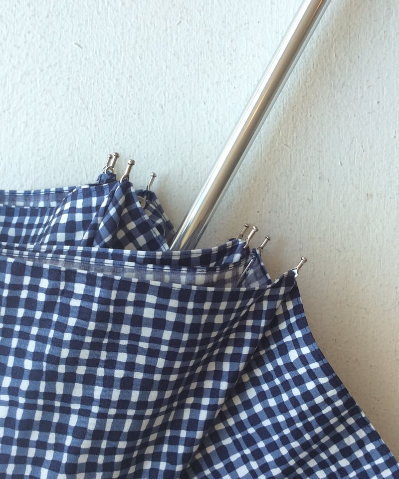 women>Bon Bon Store(ボンボンストア) ドローイングチェック 折り畳み