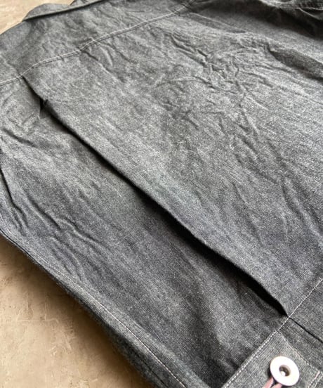 <women> Yarmo(ヤーモ) Indigo Chambray Work Jacket YAR-26SS-J29  / ピンク ●送料無料●