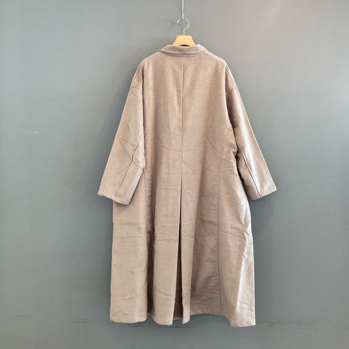 Yarmoヤーモ新品メンズフード付きコート 38 英国製 41800円 unisex> Yarmo(ヤーモ) モールスキン Lab Coat / CO8 Taupe