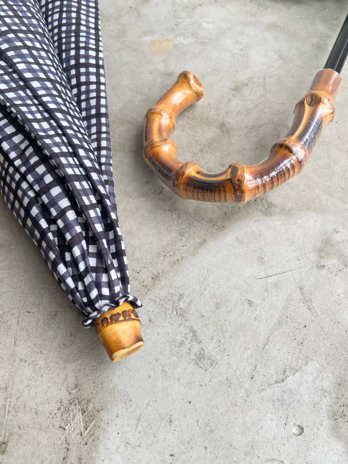 ボンボンストア　タッターソールチェック 晴雨兼用 折りたたみ傘 Bon Bon Store（ボンボンストア）｜タッターソールチェック 晴雨兼用