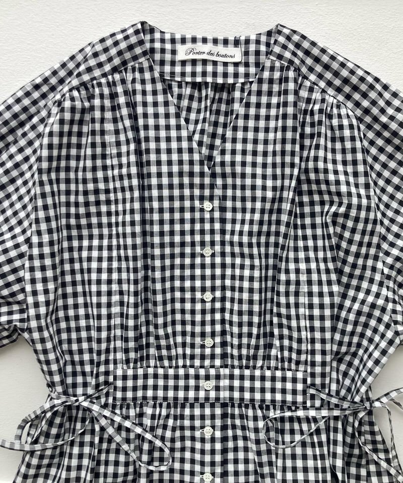 women>Porter des boutons(ポルテデブトン) コットンギンガム women>Porter des boutons(ポルテデブトン) コットンギンガム
