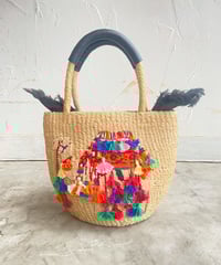 【SALE】<women>VIOLAd'ORO(ヴィオラドーロ) V-8342 刺繍アバカバッグ●送料無料●