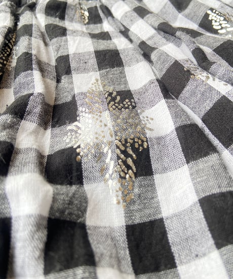 【SALE】<women> ne Quittez pas(ヌキテパ) Cotton Linen Foil Print Rib Combi Dress（010451GV1） ●送料無料●