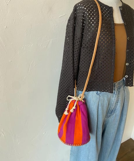 <unisex> TARANGO(タランゴ) ストライプ ミニバッグ (CHB-05/LGP)