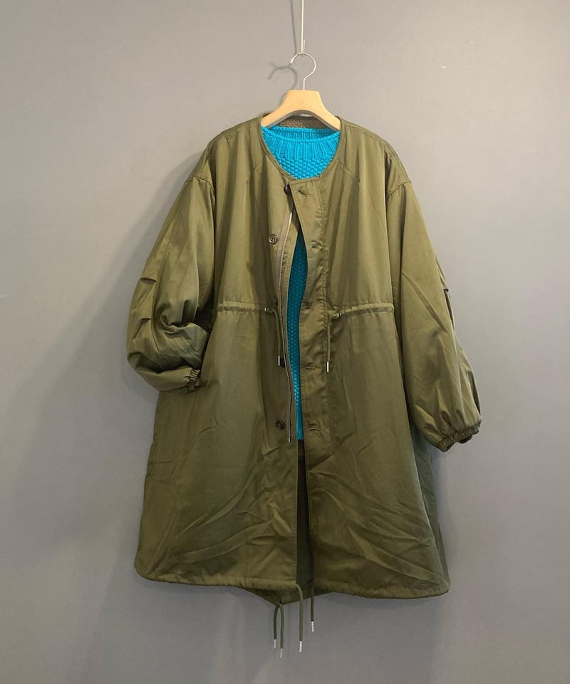 women> Kelen（ケレン）リバーシブル ノーカラーモッズコート 【HALI