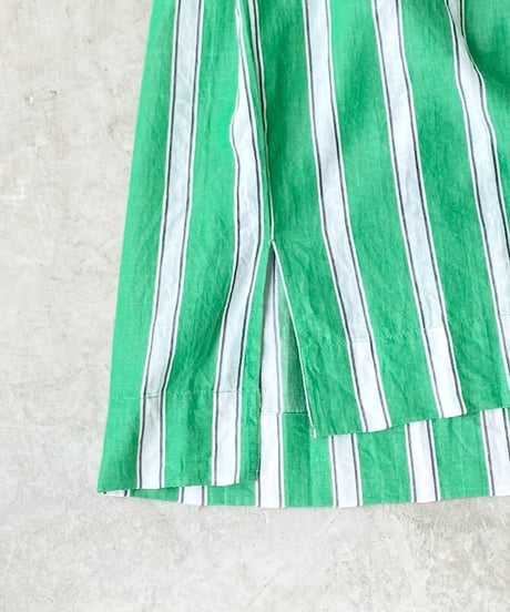 <women>ne Quittez pas(ヌキテパ)Cotton Voile Stripe French Sleeve Blouse(010241WQ1)●送料無料●