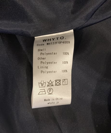 <women>WHYTO.(ホワイト) パールボタン2wayワンピース WHT22FOP4009/ネイビー 38size