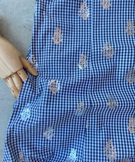 【SALE】<women> ne Quittez pas(ヌキテパ) Poplin Foil Print Sleeveless Balloon Dress（010551ZF2) / ●送料無料●