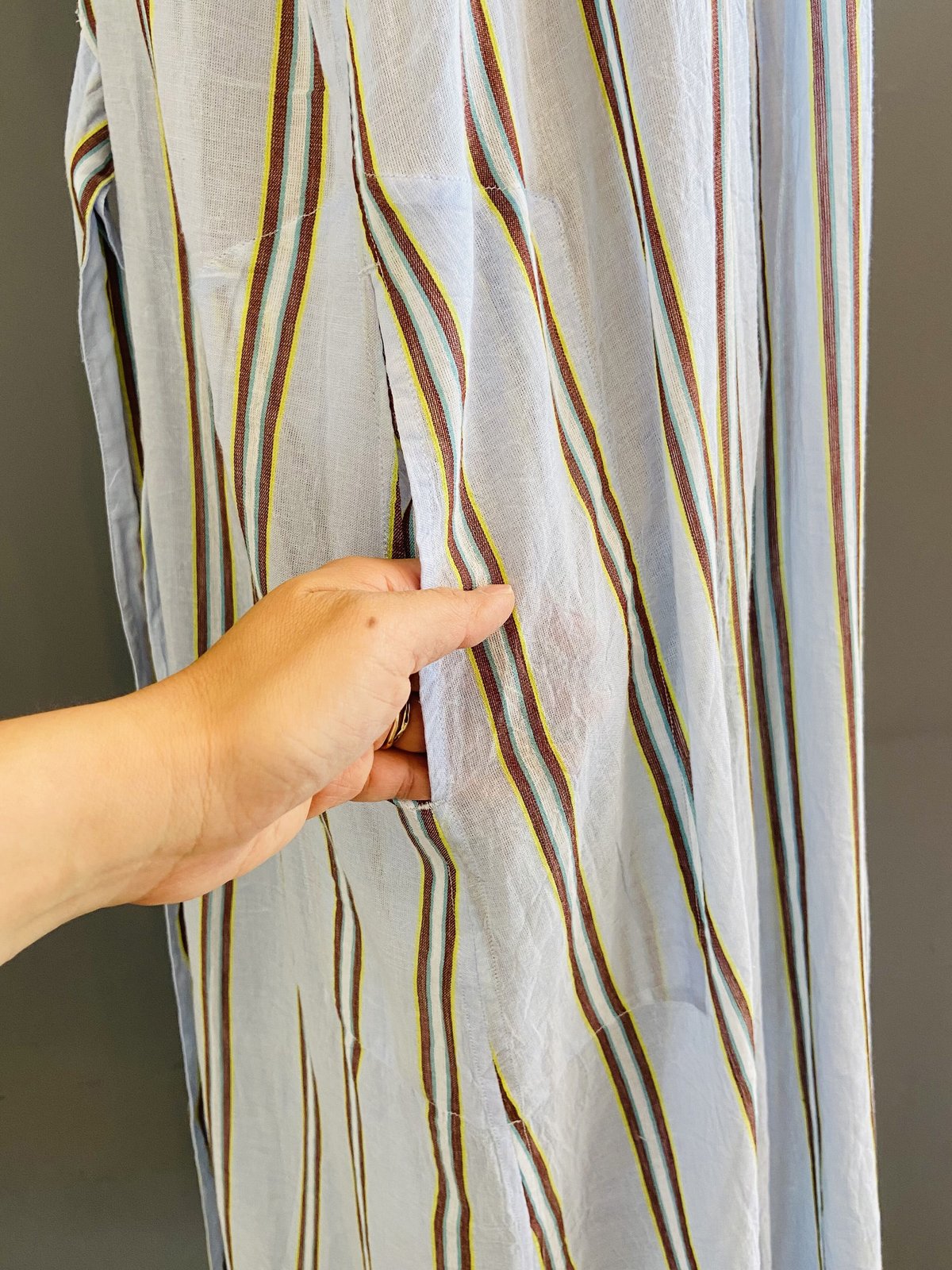 ヌキテパ　未使用 2way コットンボイル クロスオーバーフロントガウン ワンピ ヌキテパ 2wayコットンボイル クロスオーバーフロントガウン