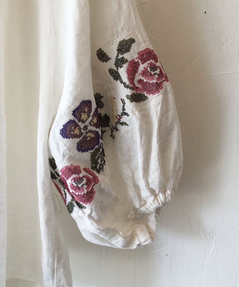 PORTER DES BOUTONS/ポルテデブトン 刺繍シフォンフレアスカート
