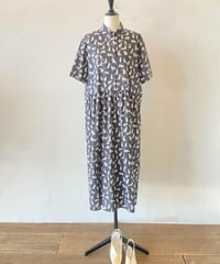 <women> Vent d’ouest(ヴァンド ウエスト)  リバティタナローン　ギャザーワンピース  ●送料無料●