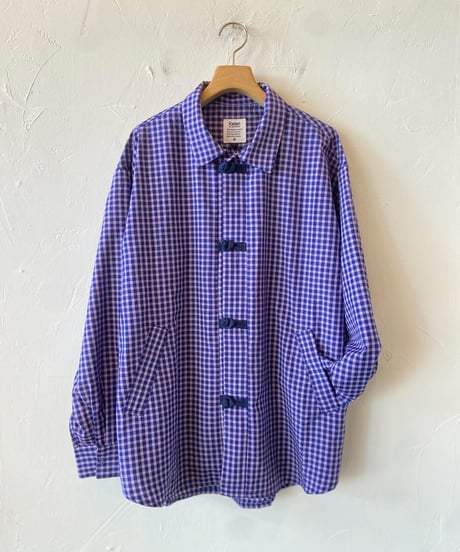 <men>kelen (ケレン) CHINA BUTTON CHECK SHIRTS "BRETON”  KLM26HSH1146 ●送料無料●