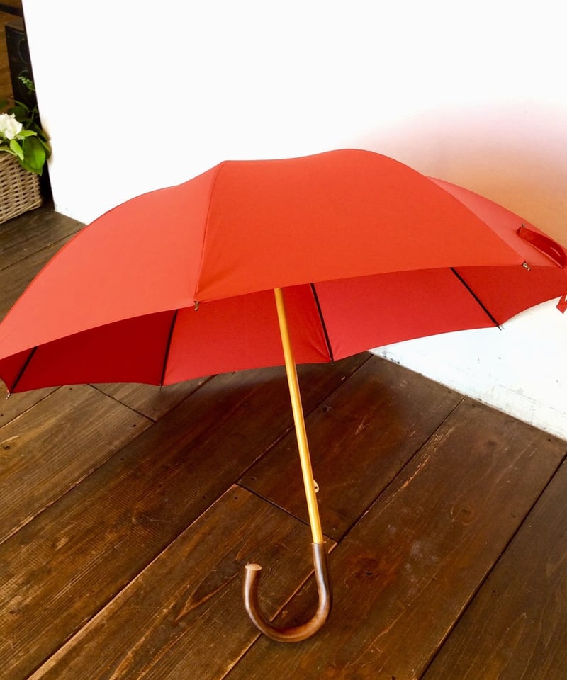 unisex>Bon Bon Store(ボンボンストア) スタンダード長傘(雨傘)／レッド