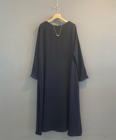 <women>WHYTO.(ホワイト) パールボタン2wayワンピース WHT22FOP4009/ネイビー 38size