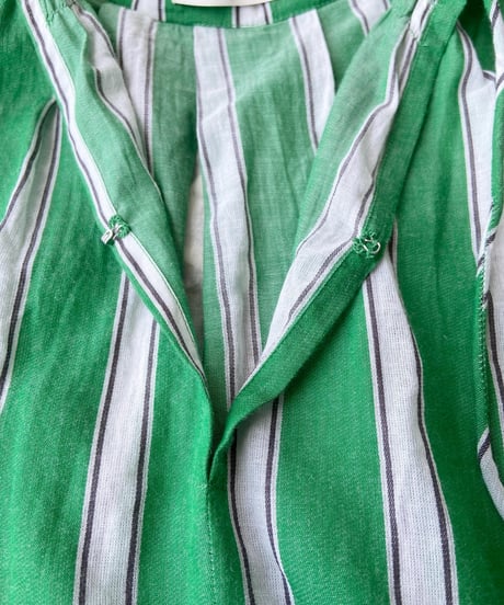 <women>ne Quittez pas(ヌキテパ)Cotton Voile Stripe French Sleeve Blouse(010241WQ1)●送料無料●