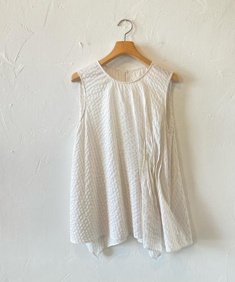 【SALE】<women> MICA&DEAL(マイカ＆ディール)アシンメトリータック ノースリーブブラウス(0124201105) ●送料無料●