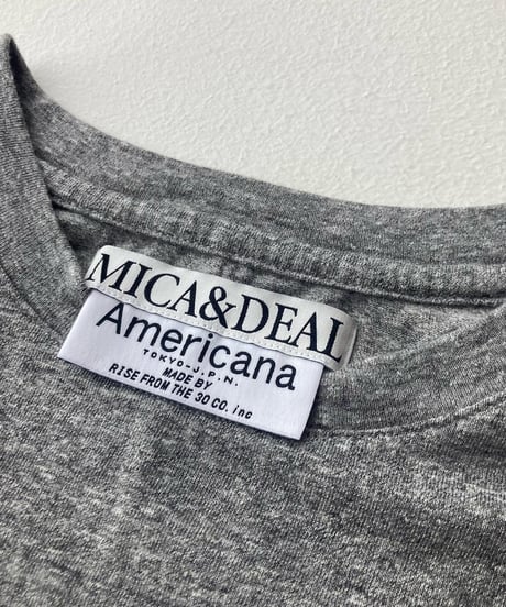 <women> 【MICA×AMERICANA】別注- "AMRCN"ロゴロングT-shirt/0123309243