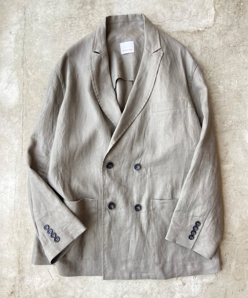 Honnetオネットリネンショールカラージャケット 楽天市場】Honnete オネットリネン ショールカラー ショート