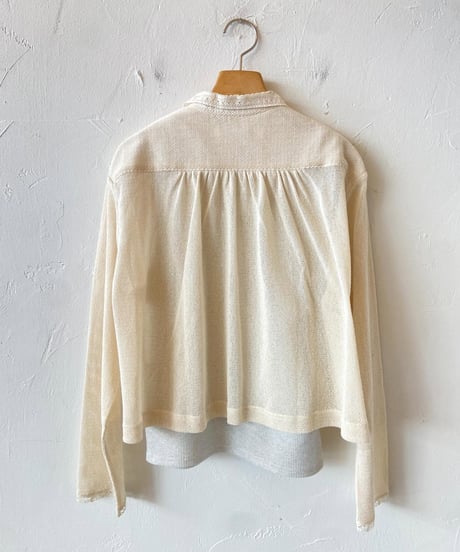 <women>Porter des boutons(ポルテデブトン) レースブラウス (P21-3-010-03)  エクリュ ●送料無料●