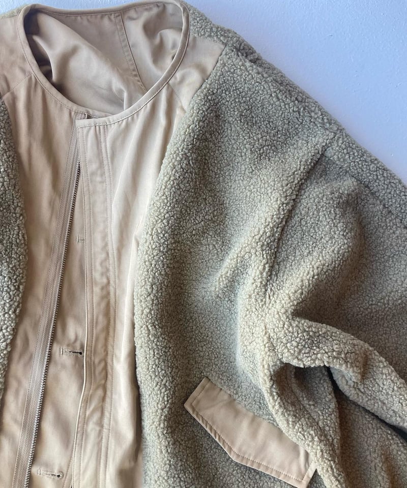 Kelenモッズコート　美品 kelen (ケレン) REVERSIBLE NO COLLAR MOD COAT HALI / リバーシブル