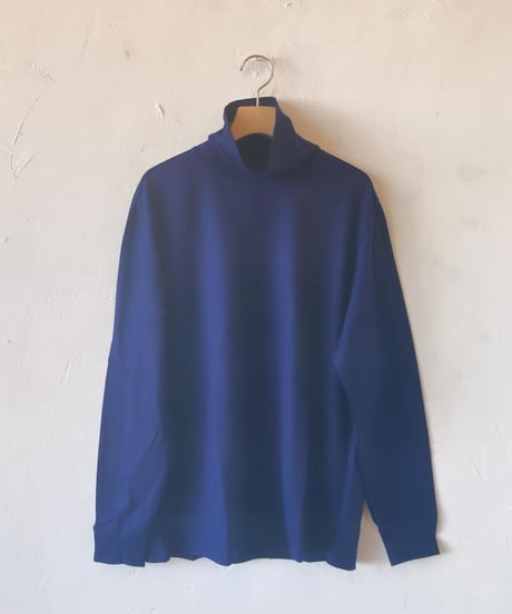 <men> MAGGIA（マッジア）NAPLES ウール タートルネックカットソー /ライトグレー、ネイビー