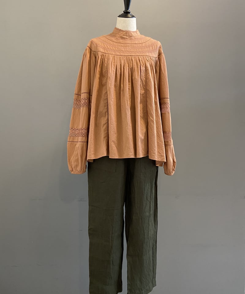 MICA&DEAL クロスタック　ブラウス ブラウン MICA&DEAL クロスタック ブラウス ブラウン MICA&DEAL マイカ