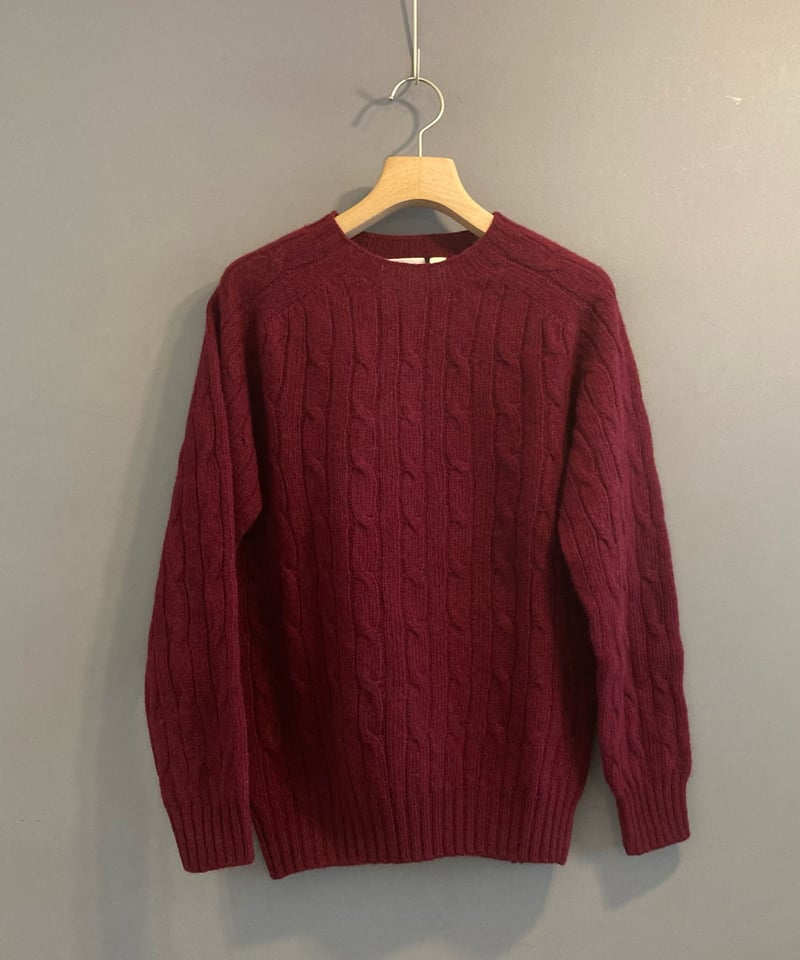 新品 Harley of Scotland ニット 38 ウール アルパカ 赤 新品 Harley of Scotland ニット 38 ウール アルパカ 赤 HARLEY